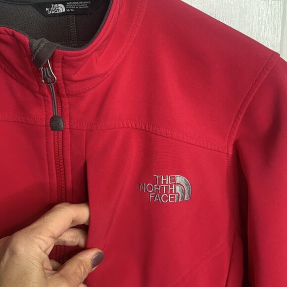 The North Face Women’s Windwall Jacket Coat Pink Full Zip Softshell Size M - Picture 4 of 13
